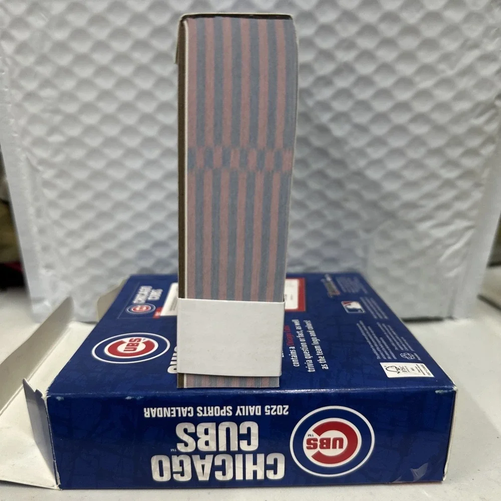 Chicago Cubs Daily Sports Calendar 2025 Trivia Game Brand New Sealed